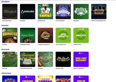 Wildz Casino table games overview