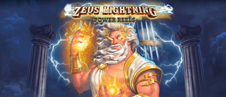 zeus lightning power reels banner